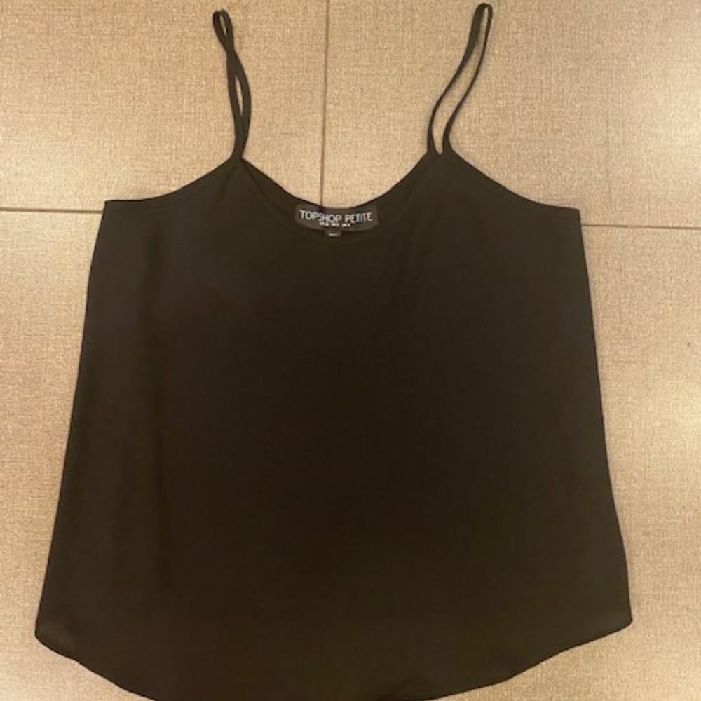 Black Camisole, Topshop petite size 0